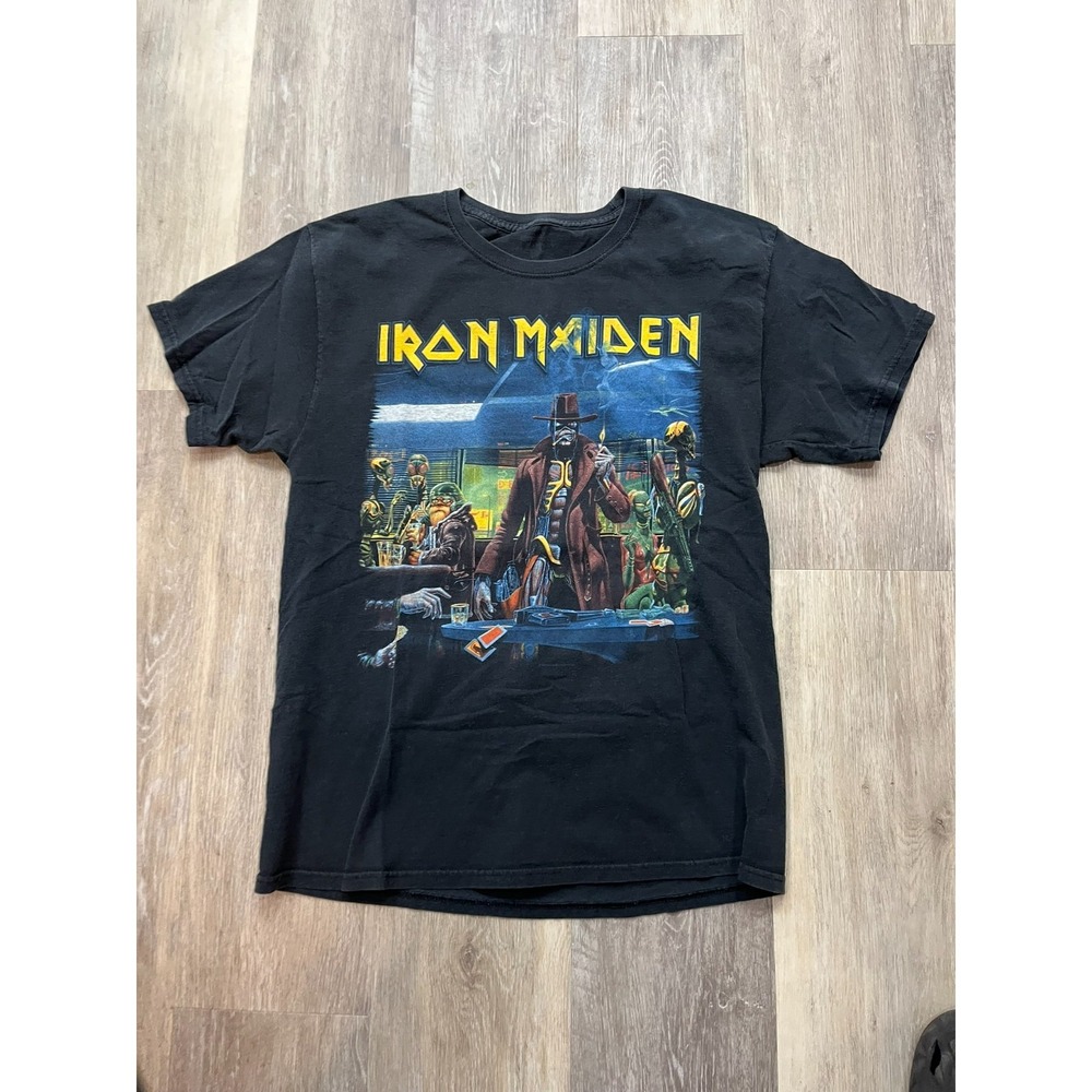 Vintage Y2K Iron Maiden Stranger in a Strange Land Tour T Shirt Eddie OOP Size L